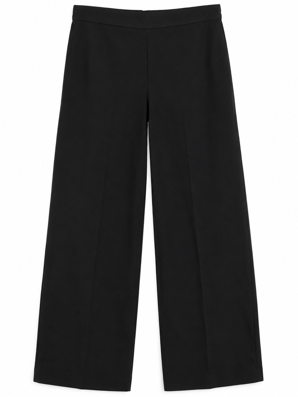 J.Crew Black Wide Leg Pull-On Pants Classic Workwear 14 Tall